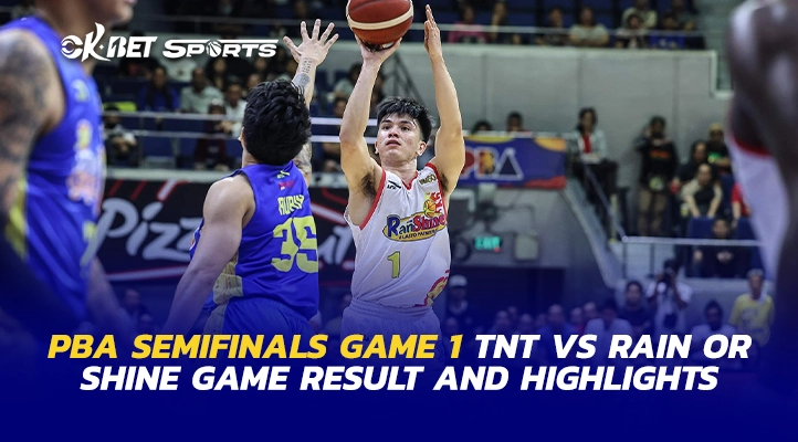 a 2 basketball players playing in pba semifinals tnt vs rain or shine